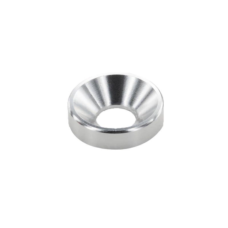 Lagefefe [60PCS] M4 Finishing Countersunk Washers, Anodized Aluminum Alloy, Head Washers Gaskets Cup Shim for Screw RC/FPV/PC/Drone/Mechanical Accessories Parts, Silver Color - Image 1